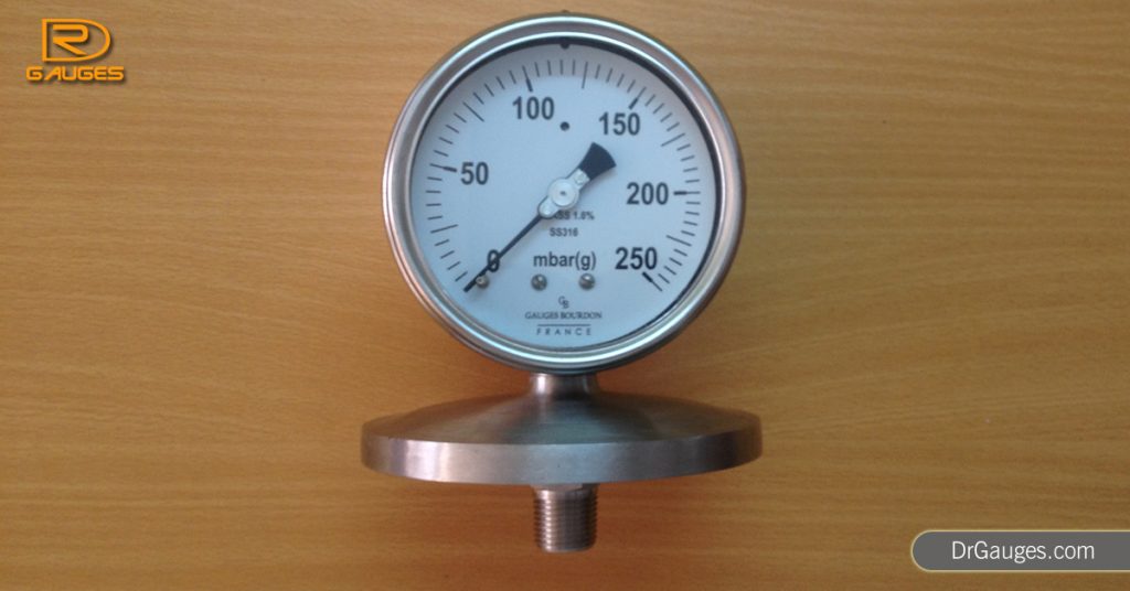 Đồng hồ áp suất màng diaphragm sensing